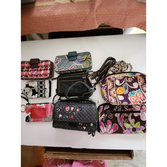 INVENTORY REDUCTION SALE. 8 Vera Bradley Wallets and Wristlets Bundle NB - Picture 1 of 10